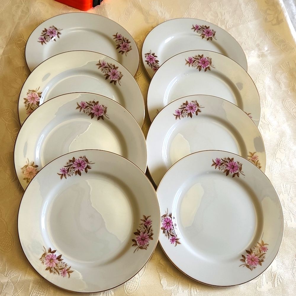 VINTAGE Japan TOTO  Porcelain appetizer plates set of 8